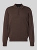 MAERZ Muenchen Strickpullover aus Merinowolle Mittelbraun