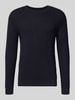 Jack & Jones Premium Strickpullover mit Strukturmuster Modell 'BARKLEY' Marine