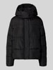 Vila Gewatteerd jack met capuchon, model 'ILJA' Zwart