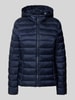 Jake*s Casual Steppjacke mit Kapuze Dunkelblau