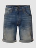 Blend Slim Fit Jeansshorts im 5-Pocket-Design Blau