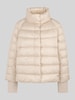 Marc Cain Steppjacke mit Stehkragen und Label-Detail Offwhite