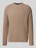 Drykorn Gebreide pullover met ronde hals, model 'LEANDO' Beige