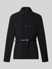 Armani Exchange Hemdbluse mit integriertem Gürtel Black