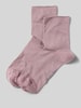 Christian Berg Woman Socken mit Label-Print Altrosa