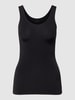 Schiesser Tanktop mit Rundhalsausschnitt Schwarz