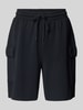 Christian Berg Woman Relaxed Fit Sweatshorts mit Cargotaschen Black