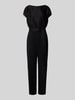 Swing Jumpsuit mit Rundhalsausschnitt Black