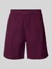 REVIEW Regular fit korte broek met elastische band Prune