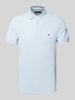 Tommy Hilfiger Slim Fit Poloshirt mit Logo-Stitching Modell '1985' Hellblau