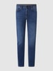 Hiltl Slim fit jeans met kasjmier, model 'Tecade' Blauw