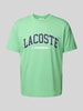 Lacoste T-Shirt mit Label-Print Hellgruen