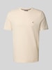 Tommy Hilfiger Regular Fit T-Shirt aus reiner Baumwolle Offwhite