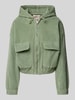 Only Comfort fit corduroy jack van katoenmix, model 'KENZIE' Rietgroen