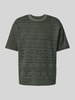 MCNEAL T-Shirt mit geripptem Rundhalsausschnitt Khaki