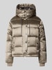 MOS MOSH Regular Fit Jacke mit Daunen-Feder-Füllung Modell 'Jilly' Taupe