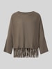 HERZENS Relaxed Fit Pullover aus Woll-Mix mit Kaschmir-Anteil Taupe