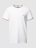 Tommy Hilfiger T-Shirt mit Label-Stitching Weiss