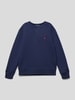 Polo Ralph Lauren Teens Sweatshirt in gemêleerde look met labelstitching Marineblauw