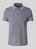 Tommy Hilfiger Regular Fit Poloshirt aus Baumwoll-Leinen-Mix Marine