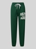 Polo Ralph Lauren Spodnie dresowe z elastycznym ściągaczem Ciemnozielony