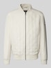 JOOP! Collection Gewatteerd jack met labelapplicatie, model 'Garth' Offwhite