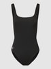 Polo Ralph Lauren Badpak met labeldetail, model 'SIGNATURE SOLIDS 1 PIECE' Zwart