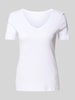 Christian Berg Woman T-shirt met V-hals Wit