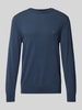 Marc O'Polo Regular Fit Strickpullover aus softem Bauwolle-Schurwolle-Mix Rauchblau