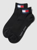 Tommy Hilfiger Sneakersocken mit Logo-Print im 2er-Pack Black