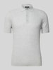 Antony Morato Slim Fit Poloshirt mit Strukturmuster Hellgrau