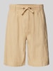 s.Oliver RED LABEL Relaxed Fit Bermudas aus Leinen-Baumwoll-Mix Beige