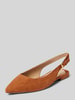 Lauren Ralph Lauren Ballerina's met doornsluiting, model 'LONDYN' Camel