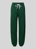 Polo Ralph Lauren Spodnie dresowe z elastycznym ściągaczem Ciemnozielony