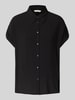 Tom Tailor Relaxed Fit Hemdbluse aus reiner Viskose Black