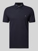 Christian Berg Men Poloshirt met labeldetail Marineblauw