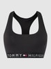 TOMMY HILFIGER Bustier mit Logo-Bund - bügellos Schwarz
