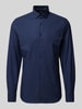 OLYMP Level Five Slim fit zakelijk overhemd met stretch Marineblauw