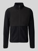 Blend Fleecejack met ritszakken, model 'MARIO' Zwart