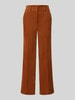 CAMBIO Regular Fit Cordhose mit angedeuteten Taschen Modell 'AMELIE' Cognac