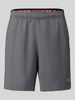 Under Armour szorty sportowe o kroju regular fit z nadrukiem z logo Antracytowy