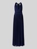 Rose Avenue Abendkleid mit V-Ausschnitt und Taillenband Marine