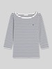 Tommy Hilfiger Regular Fit 3/4-Shirt aus reiner Baumwolle Ecru