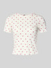 Vero Moda Regular fit T-shirt van katoenmix, model 'HARRY' Wit