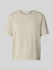 Jake*s Casual T-shirt met geribde ronde hals Kit