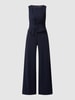 Vera Mont Jumpsuit met boothals Donkerblauw