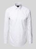 BOSS Slim fit overhemd van katoenmix Wit