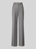 Max Mara Studio Straight Fit Stoffhose aus Schurwoll-Mix Hellgrau