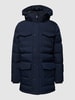 Tommy Hilfiger Parka z kapturem model ‘ROCKIE UTILITY’ Granatowy