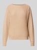 Soyaconcept Strickpullover mit Effektgarn Modell 'Violetta' Beige